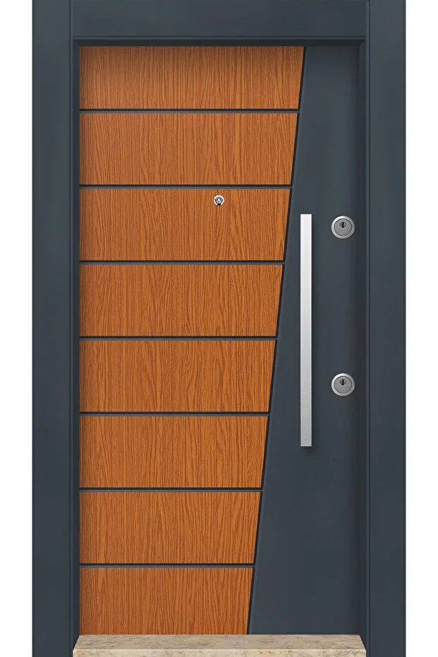 DORTURK ÇELİK KAPI SİSTEMLERİ Dış Iklim Kapısı, Yağmura Güneşe Dayanıklı Çelik Kapı Sol 6